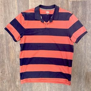 Men’s Old Navy Striped Short Sleeve Classic Polo Large